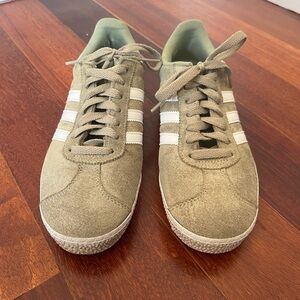 Adidas Gazelle tan suede sneakers